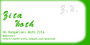 zita woth business card